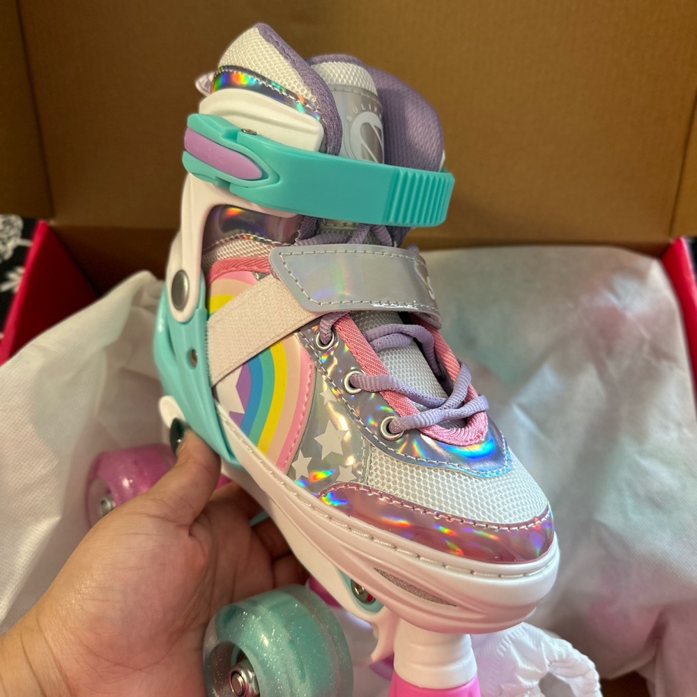 Kids Sulifeel Rainbow Roller Skates Small